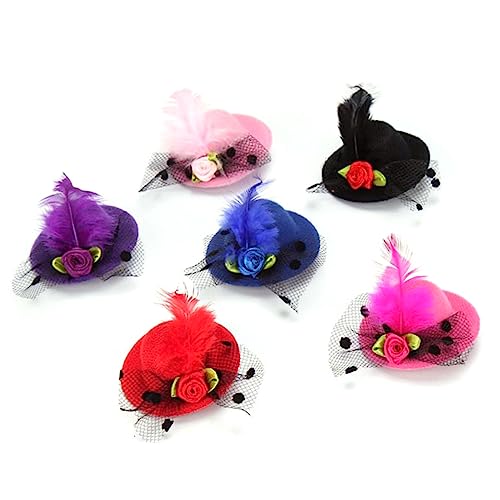 AUTSUPPL 6stücke Haarspange Für Junge Mädchen Hut-design Haarnadel Passend Zu Kinderoutfits Für Alltag Geburtstag Und Weihnachten von AUTSUPPL