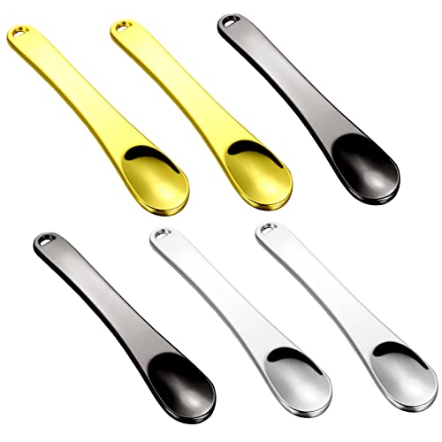 AUTSUPPL 6stücke Kosmetikspatel Aus Kleine Make-up Löffel Für Gesichtscremes Masken Und Lotionen Leicht Aufhängeloch Für Einfache Lagerung von AUTSUPPL