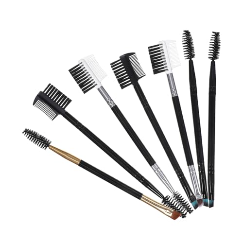 AUTSUPPL 7stücke Teiliges Make-up Pinsel Set Mit Doppelkopf Professionelle Kosmetikwerkzeuge Für Augenbrauen Lidschatten Und Wimpern Für Salon Und Heimgebrauch von AUTSUPPL
