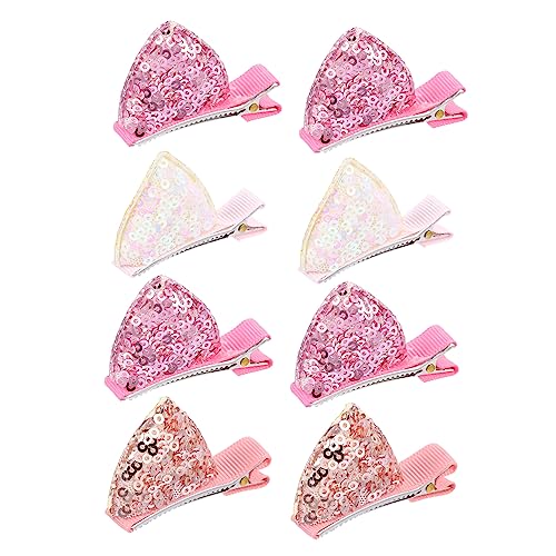 AUTSUPPL 8stücke Teiliges Glitzernde Katzenohren Haarschmuck Für Junge Mädchen Süße Haarspangen Mit Sequins Für Mädchen Accessoires Für Kostüme Und Partys Langlebig Und Bequem Zu von AUTSUPPL