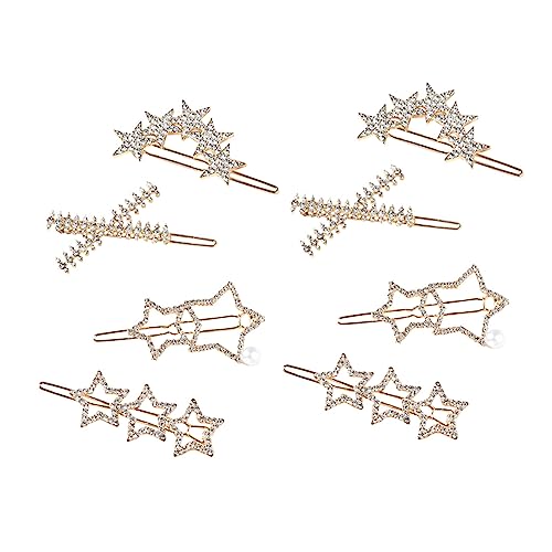 AUTSUPPL 8stücke Kopfschmuck Damen Haarschmuck Zarte Strass Dekoration Bobby Pin Für Hochzeit Party Brautschmuck Haarspange Schlichte Haarspangen von AUTSUPPL