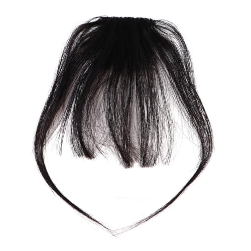 AUTSUPPL Glattes Haarteil Zum Anklipsen Haarverlängerung Für Frauen Naturschwarz von AUTSUPPL