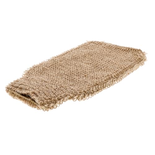 AUTSUPPL Jute Peelinghandschuhe Für Körperpflege Multifunktionale Bad Und Duschhandschuhe Mit Daumenfunktion Zur Sanften Exfoliation Für Damen Und Herren von AUTSUPPL