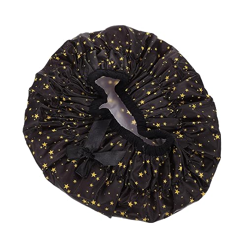 AUTSUPPL Wasserdichte Duschhaube Mit Elastischer Schleife Für Schlaf Und Dusche Haarabdeckung Wrap Für Frauen Und Mädchen Sichtbare Reißfest Und Wiederverwendbar von AUTSUPPL