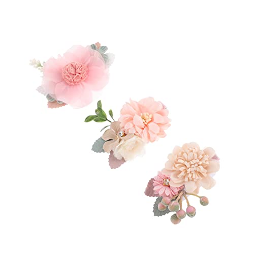 AUTSUPPL 3stücke Junge Mädchen Haarspangen Mit Blumenmotiv Realistische Blüten-haarclips Für Mädchen Für Partys Und Besondere Anlässe Perfektes Accessoire Für Hochzeiten Und Feiern von AUTSUPPL