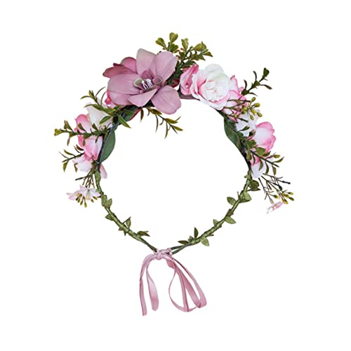 AUTSUPPL Braut Blumen Haarschmuck Einstellbare Haaraccessoires Für Hochzeiten Blumenkopfschmuck-design Für Bräute Und Hochzeitsfeiern Und Dekorativ Sanften Farben von AUTSUPPL