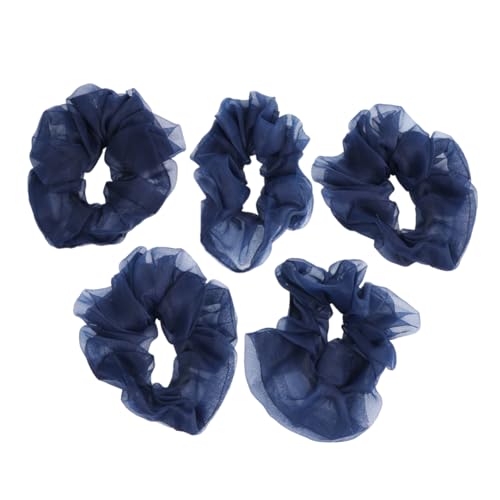 AUTSUPPL 5stücke Haargummis Aus Farbenfrohe Einfache Haargummis Für Damen Für Pferdeschwänze Leicht Und Stylisch Blau von AUTSUPPL