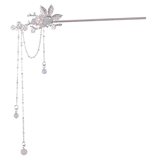 AUTSUPPL Chinesischer Haarstab Haarschmuck mit Blumen und Quaste Retro Haarnadel für Damen Vintage Haargabel für Hochzeiten Partys und Alltagsfrisuren von AUTSUPPL