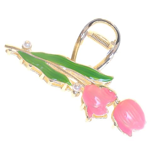 AUTSUPPL Metal Haarspangen Mit Perlen Und Tulpen-design Für Frauen Dekorative Haarklammern Für Dünnes Haar Für Hochzeiten Partys Und Alltag von AUTSUPPL