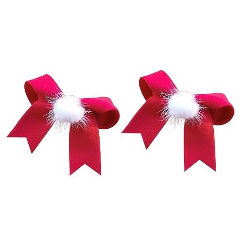 AUTSUPPL Haarspange Mit Schleife Modisches Haar-accessoire Elegante Haarnadel Haarspange Für Mädchen Und Frauen Rotes Haarschleifen-clip-set Einzigartige Haardekoration von AUTSUPPL