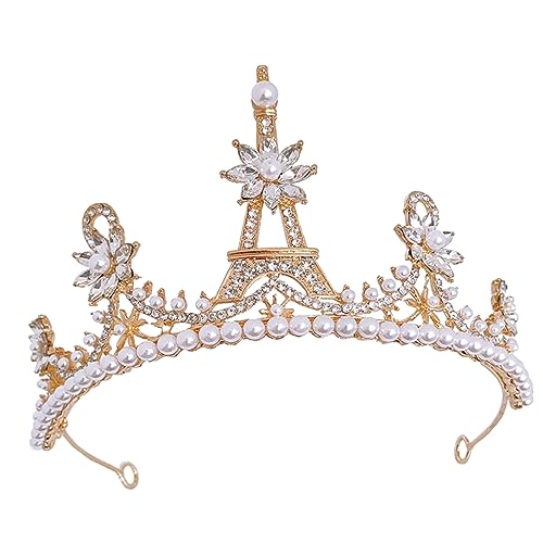 AUTSUPPL Thanksgiving Cosplay Geburtstag Prom Jahrestag Perle Strass Krone Haar Zubehör Chic Braut Kopfbedeckungen AUTSUPPL Thanksgiving Cosplay Geburtstag Prom Jahrestag Perle Strass Krone Haar Zubehör Chic Braut Kopfbedeckungen von AUTSUPPL