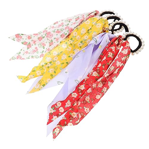 AUTSUPPL 4 Stück Elastische Haargummis Seil Haarband Kopfschmuck Für Frauen Und Mädchen von AUTSUPPL