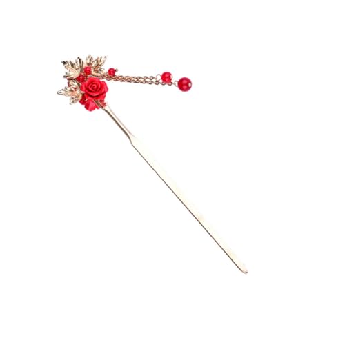 AUTSUPPL Elegante Chinesische Haarnadel mit Quasten Klassische Haarspange für Damen und Mädchen Vielseitiges Styling tool für Verschiedene Haartypen Leichtes Strapazierfähiges Material als von AUTSUPPL