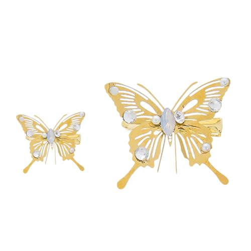 AUTSUPPL 5stücke Haarspangen Aus Goldener Legierung Zierlicher Kopfschmuck Mit Kunstperlen Haarnadeln Für Mädchen Brautschmuck Kleine Und Große Schmetterlingsnadeln AUTSUPPL 5stücke Haarspangen Aus Goldener Legierung Zierlicher Kopfschmuck Mit Kunstperlen Haarnadeln Für Mädchen Brautschmuck Kleine Und Große Schmetterlingsnadeln von AUTSUPPL