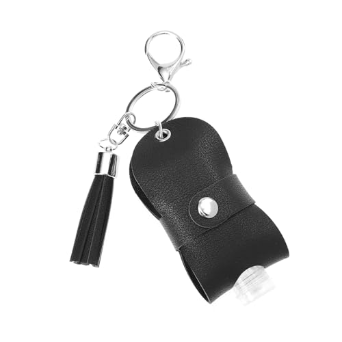 AUTSUPPL Eleganter Flaschendeckel Schlüsselanhänger Handspender Wiederverwendbare Flaschen Schlüsselanhänger Leder Schlüsselanhänger Flaschenhalter Flüssigkeitsbehälter Schlüsselanhänger von AUTSUPPL