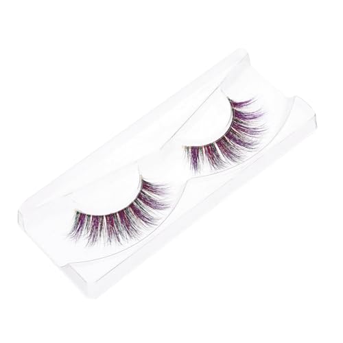 AUTSUPPL Farbige Falsche Wimpern Party Make-up Wimpern Damen Verlängerung Cosplay Halloween Weihnachten von AUTSUPPL