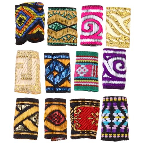 AUTSUPPL 12stücke Farbige Dreadlocks Haarringe Dekorative Haarschmuck-manschetten Für Zöpfe Vielseitige Haaraccessoires Für Kreative Frisuren Einfache Handhabung Für Jeden Anlass von AUTSUPPL