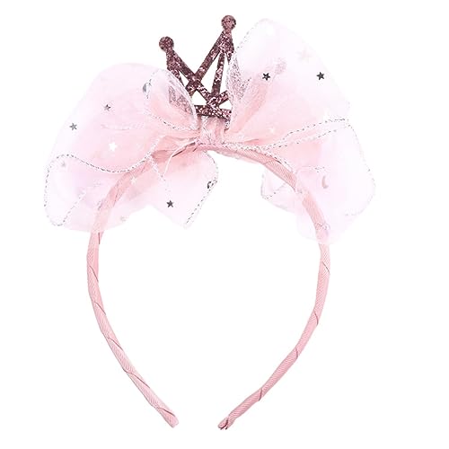 AUTSUPPL Kids Glitzer Haarschmuck Funkelnde Krone Haarschleife Für Mädchen Geburtstagsfeier Und Shower Bequem Und Anpassbar von AUTSUPPL