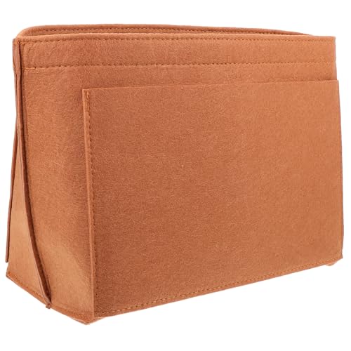 AUTSUPPL Purse Organizer Insert Aus Filz Handtaschen Organizer Für Kleine Handtaschen Langlebig Und Leicht Mit Mehreren Fächern Für Kosmetik Schlüssel Und Handy Modernem Design Camel von AUTSUPPL
