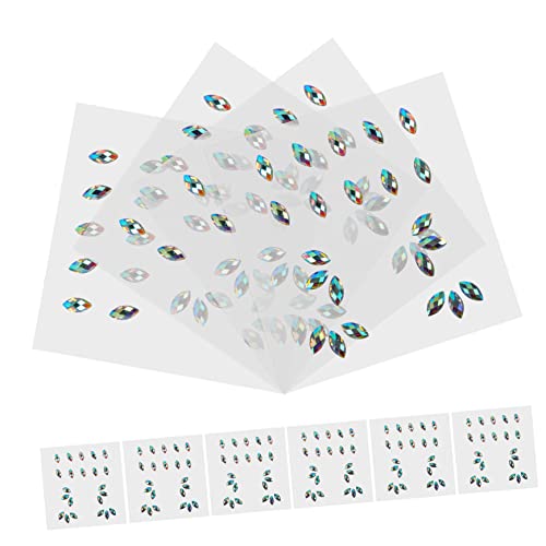 AUTSUPPL 10blätter Gesichtsschmuck Aufkleber Teiliges Mit Strasssteinen Für Festival-make-up Für Karneval Halloween Und Besondere Anlässe Kreatives Design Für Einzigartige Looks von AUTSUPPL