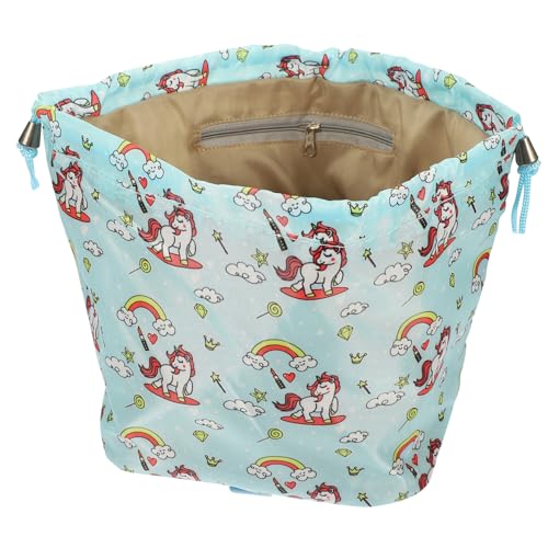 AUTSUPPL Große Faltbare Kosmetiktasche Praktische Organizer Für Make-up Und Toilettenartikel Für Reisen Und Zuhause Große Kapazität Einzelne Einhorn-Design von AUTSUPPL