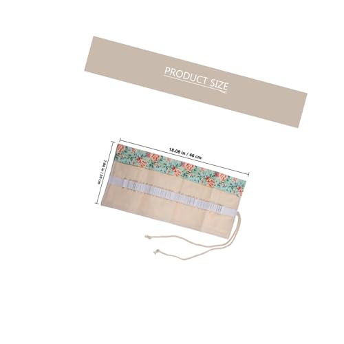 AUTSUPPL Große Kapazität Canvas Stifterolle mit Fächern Langlebige Tragbare Federtasche zum Aufrollen Strapazierfähige Bleistifttasche für Schule Büro und Künstlerbedarf Platzsparend und von AUTSUPPL