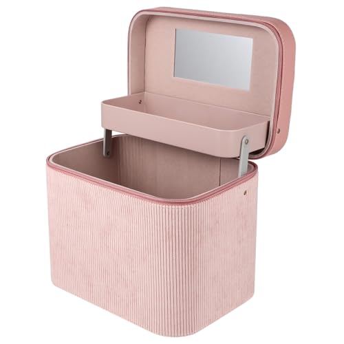 AUTSUPPL Großer Tragbarer Kosmetikkoffer mit Spiegel Leichter Langlebiger Handheld Schminkkoffer Multifunktionale Make up Tasche für Frauen für Reisen und Heimgebrauch Pflegeleicht von AUTSUPPL
