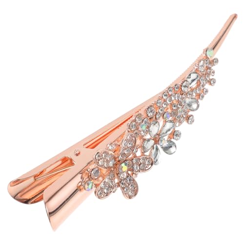 AUTSUPPL Großer Vintage Haarclip Damen Metall Haarklammer mit Kristallverzierung Eleganter Haarschmuck für Pferdeschwanz Zopf und Lockiges Haar Leicht und Langlebig Komfortabel für Alltag von AUTSUPPL