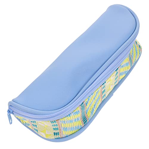 AUTSUPPL Großer Dekorativer Stiftetui Für Schüler Wasserdichtes Multifunktionales Aufbewahrungsetui Blau Für Stifte Und Kosmetik Praktischer Organizer Für Schule Und Zuhause von AUTSUPPL