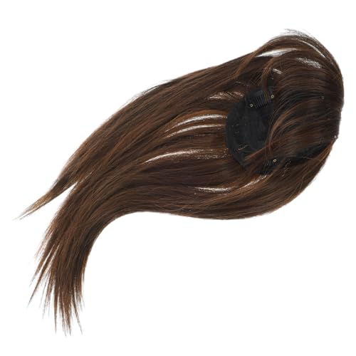 AUTSUPPL Hair Volume Topper Für Damen Naturhaarteil Für Dünnes Haar Hellbraun Einstellbare Nahtlose Lösung Für Natürliches Aussehen Haarschäden von AUTSUPPL