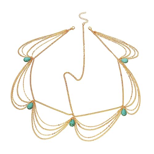 AUTSUPPL Modisches Stirnband Mit Quasten Für Damen Haarband Im Legierungsstil Für Festivals Partys Und Hochzeiten von AUTSUPPL