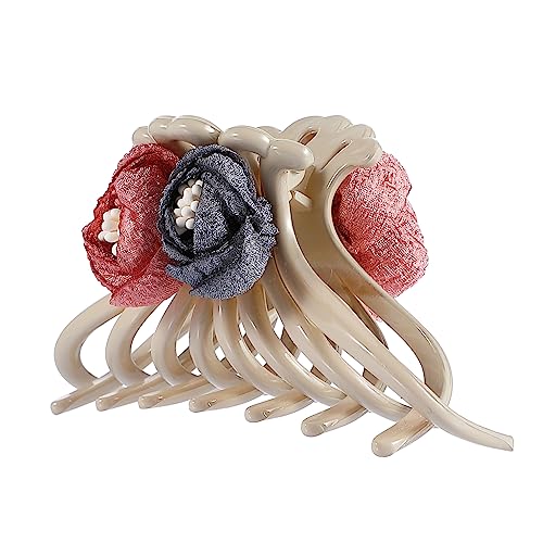 AUTSUPPL Haarklammer Mit Blumenmotiv Aus Kunststoff Und Harz Schlichte Und Elegante Haarspangen Für Damen von AUTSUPPL