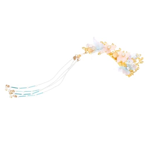 AUTSUPPL Vintage Tassel Haarnadel Mit Perlen Und Blumen Elegantes Haarschmuck Für Hochzeiten Und Partys Langlebige Metalllegierung Für Damen Und Mädchen von AUTSUPPL