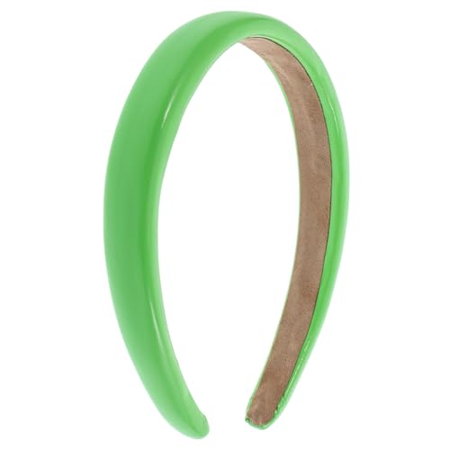 AUTSUPPL Breitkrempiger Haarband Aus Pu-leder Für Damen Rutschfest Und Stilvoll Für Partys Cosplay Und Alltag Erhältlich Grün von AUTSUPPL