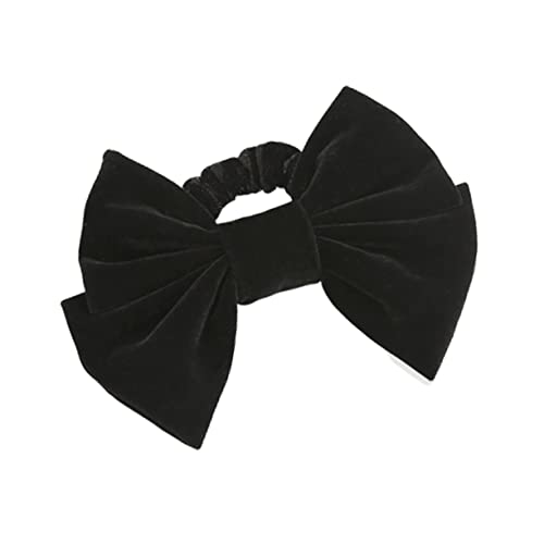 AUTSUPPL Haarkreis Mit Schleife in Schwarz Haargummis Und Haarringe Für Damen Haarseil Für Pferdeschwanzhalter Haarschmuck Für Frauen von AUTSUPPL