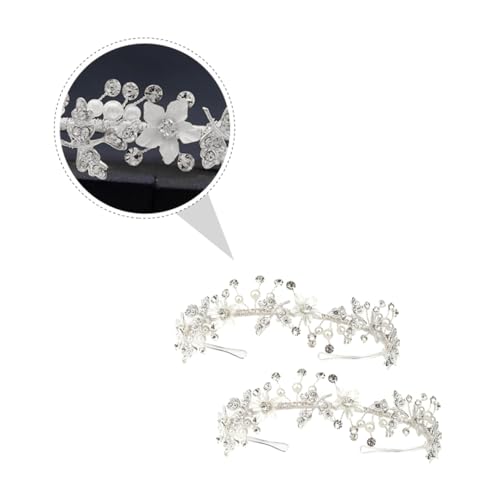 AUTSUPPL Haarschmuck Mädchen Chic Kopfschmuck Braut Haardekor Scrunchie Kristall Intarsien Legierung Haarband J2763 von AUTSUPPL
