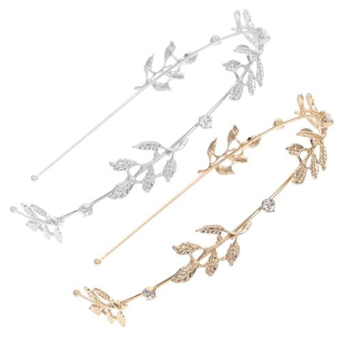 AUTSUPPL 2stücke Haarreifen Stirnband Legierung Haar Clip Für Frauen Haar Charmante Kopfreifen Modischer Kopfschmuck Für Frauen Haarbänder Für Mädchen von AUTSUPPL