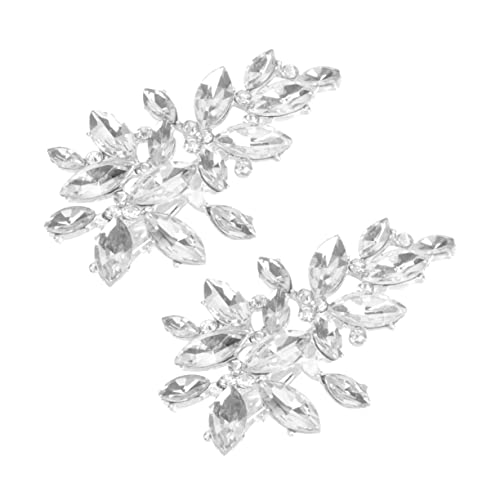 AUTSUPPL 2stücke Elegante Silberne Haarspangen Mit Strass Stilvolle Braut-haaraccessoires Für Frauen Und Mädchen Für Hochzeiten Und Besondere Anlässe von AUTSUPPL