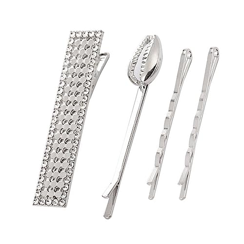 AUTSUPPL Haarspangen-set 4-teilig Silberlegierung Strass-intarsien Haarnadeln Modische Haarspange Bobby Pin Für Damen Und Herren AUTSUPPL Haarspangen-set 4-teilig Silberlegierung Strass-intarsien Haarnadeln Modische Haarspange Bobby Pin Für Damen Und Herren von AUTSUPPL