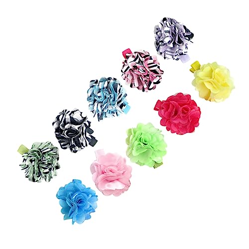 AUTSUPPL 20stücke Chiffon Haarklammern Elegante Blumen-haarspangen Für Damen Vielseitig Einsetzbar Als Haarschmuck Für Partys Und Alltag Gemischte Farben von AUTSUPPL
