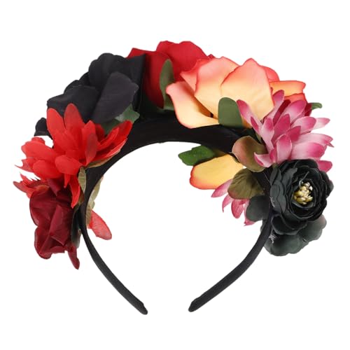 AUTSUPPL Halloween Rosenblüten Haarband für Stylisches Haarschmuck Headdress für Partys und Festivals Bequem und Leicht für Halloween Kostüme von AUTSUPPL