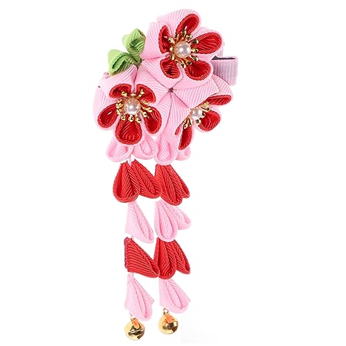 AUTSUPPL Blumenhaarspange Mit Quaste Und Glöckchen Chinesische Haarnadel Für Mädchen Vintage Haaraccessoires Für Hanfu-kostüm Und Alltag von AUTSUPPL