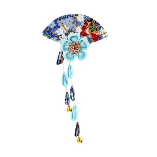 AUTSUPPL Japanischer Kimono Haarschmuck Damen Quasten Haarclip Kirschblüte Blumen Design Leicht Langlebig für Hochzeit Party Festival Cosplay Hanfu Accessoire von AUTSUPPL