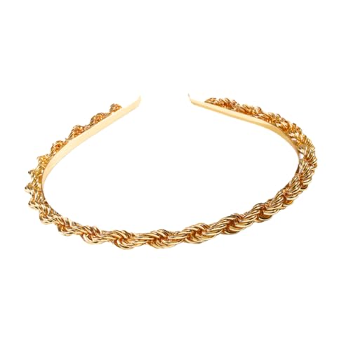 AUTSUPPL Stylisches Damen Haarband Aus Metall Modischer Kopfschmuck Für Partys Elastisches Stirnband Bequemes Haarschmuck Für Frauen Und Mädchen von AUTSUPPL