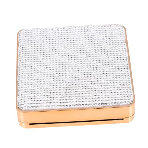 AUTSUPPL Kompakte Makeup Foundation Box Mit Spiegel Und Schwämmchen Tragbares Design Für Zuhause Und Unterwegs Geeignet Für Kosmetik Und Make-up Organizer von AUTSUPPL