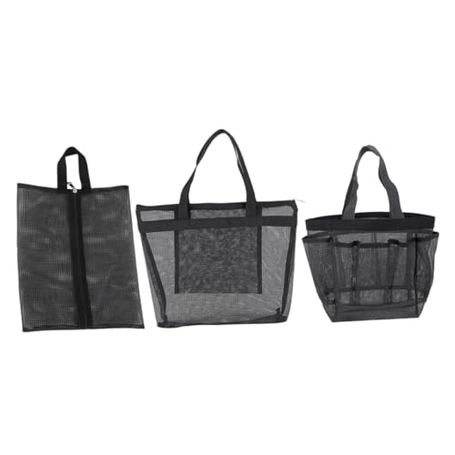 AUTSUPPL 3stücke Netz-kosmetiktaschen Damen-Make-up-Tasche Multi-funktionale Mesh Tasche Kulturbeutel Portable Für Reisen Hause von AUTSUPPL