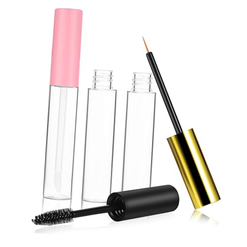 AUTSUPPL Leeres Kosmetikset Lipgloss Behälter Eyeliner Mascara Tube mit Feinem Applikator Wimpernbehälter Transparent für DIY Make up Wasserfeste Kosmetikprodukte von AUTSUPPL