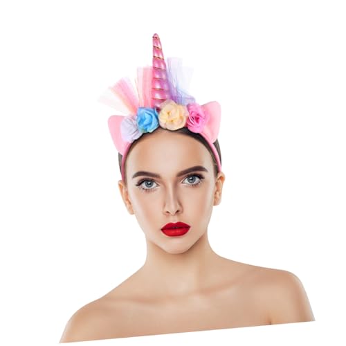 AUTSUPPL Leuchtendes Einhorn Kinder Stirnband mit No Einhorn Kopfschmuck für Partys Langlebig und Sicher Performance Requisite für Mädchen von AUTSUPPL