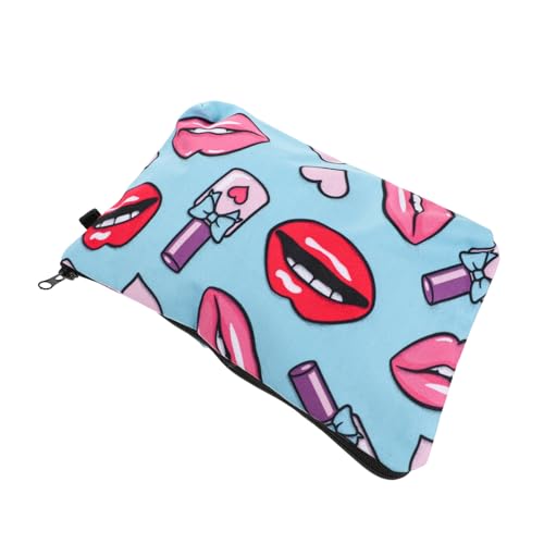 AUTSUPPL Lips Makeup Cosmetic Organizer Druck Kosmetiktasche Für Damen Kompakt Für Reisen Und Aufbewahrung Von Make-up Und Schmuck Für Und Unterwegs von AUTSUPPL