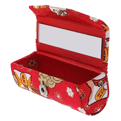 AUTSUPPL Lipstick Holder Japanischer Stil Mit Spiegel Tragbare Lippenstiftbox Für Damen Für Alltag Und Reisen Aufbewahrungsbehälter Für Und Besondere Anlässe von AUTSUPPL